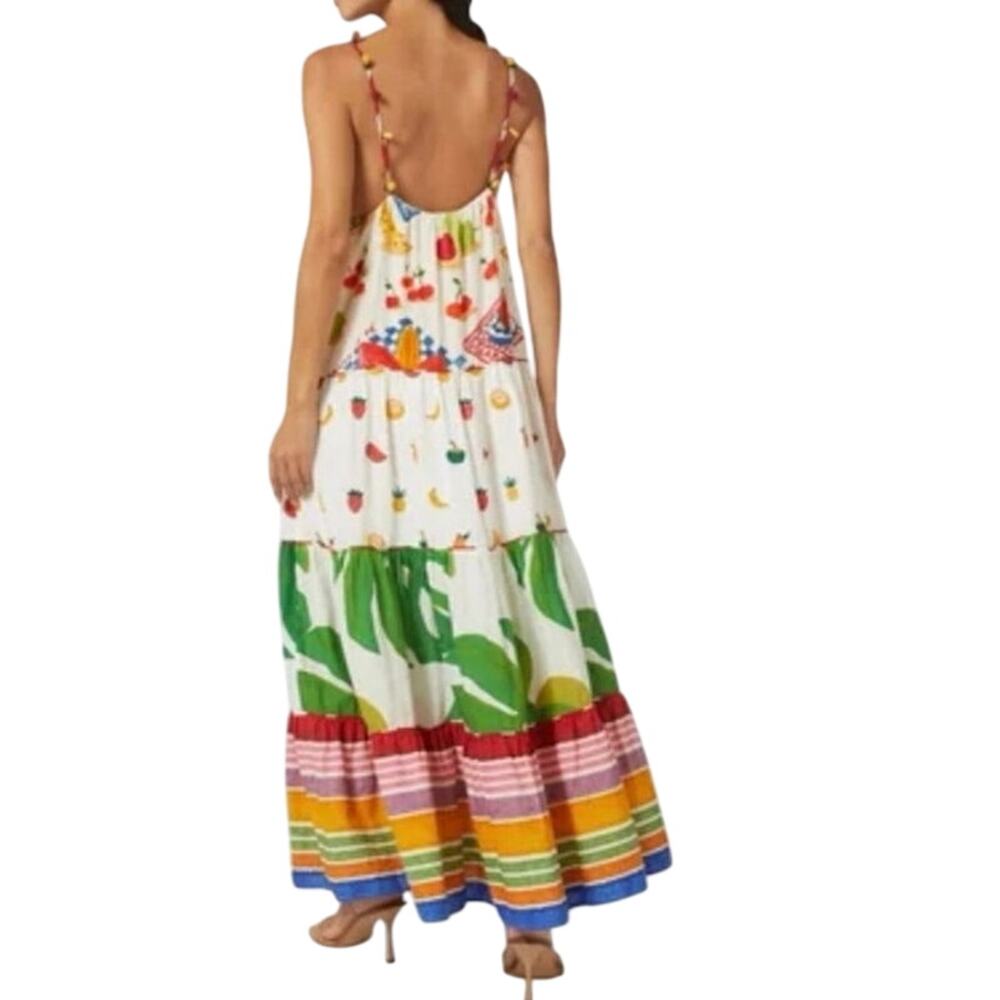FARM RIO Mixed Picnic Maxi Dress Size XL New with Tag Sold out online - Picture 6 of 16